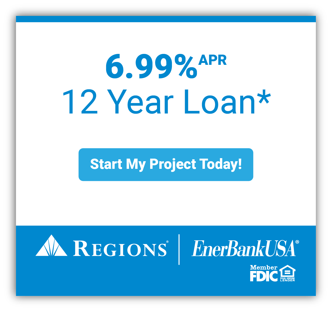 6.99% | 12 Year Loan for Windows, Doors, Shades